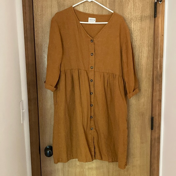 OffOn Linen Dress - Picture 1 of 6